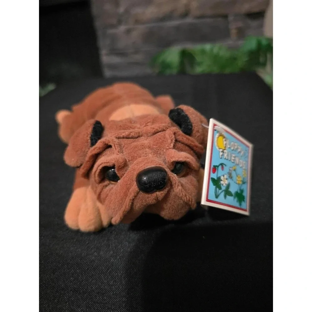 Floppy Friends vintage Shar Pei 1997 Charles clean 10 Inch long